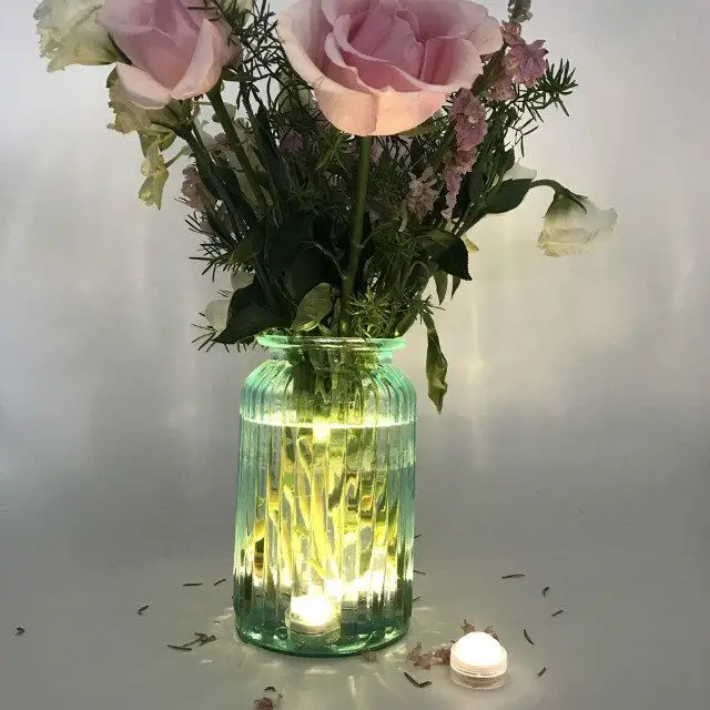 

Small led Waterproof Submersible led vase light mini led light battery powered led party light for weeding party decoration