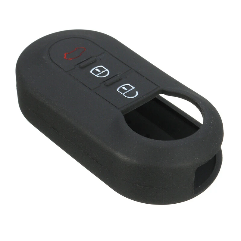 

1pc CAR REMOTE KEY COVER FOB CASE SHELL 3 BUTTONS Silicone Red/Blue/Black Key Case COVER FOR FIAT 500 LANCIA YPSILON MUSA DELTA