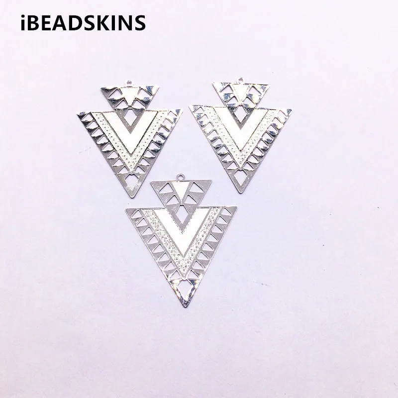 

New arrival! 45x38mm 100pcs Thin copper Triangle-shape charm for Stud earring accessories,Earring parts,hand Made Jewelry DIY