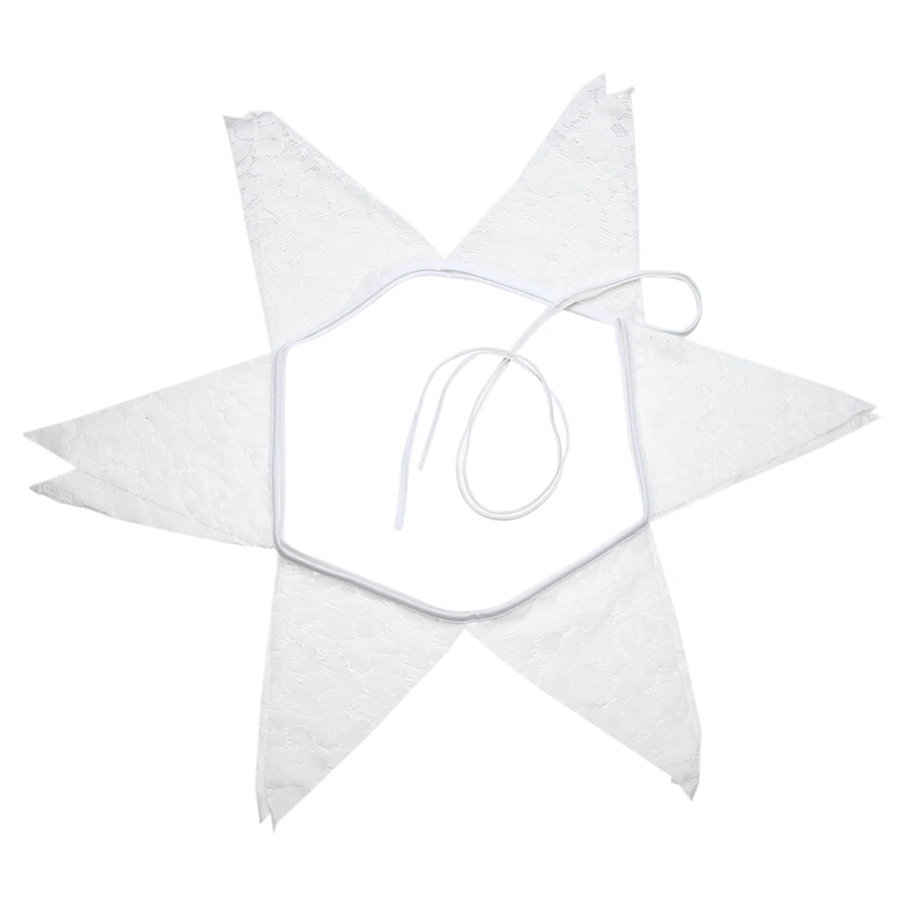 Флаги чистый цветок белый кружева Вымпел флаг баннеры хлопчатобумажная ткань Свадебные Декорации для вечеринки на день рождения аксессуар