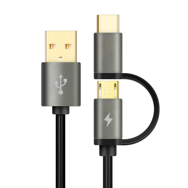 2 в 1 Весна type C Micro USB QC3.0/2,0 кабель передачи данных для быстрой зарядки USB-C пружинный Кабель зарядного устройства для XiaoMi huawei samsung Oneplus