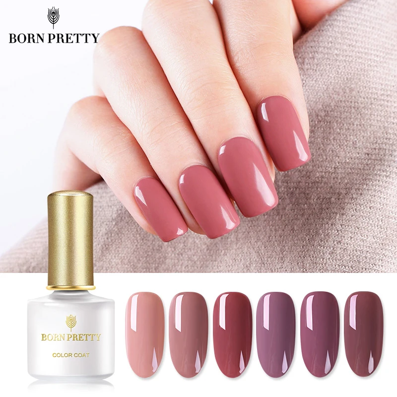 BORN PRETTY Millennial Pink Gel Series Pure Nail Color Nail Gel Polish ...