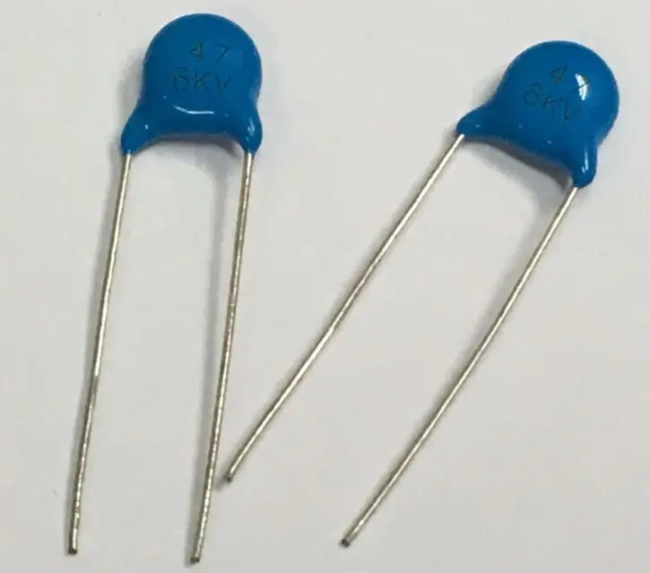 

Blue high-pressure ceramics capacitors 47PF 6KV 6000V