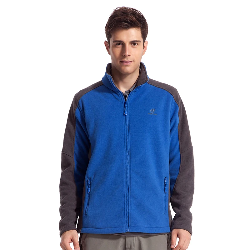 

TECTOP Outdoor Polyester Gym Clothes Men Fleece Thermal Sweatshirt Dress Sport Long Sleeve Waterproof Windbreaker Jacket 3105