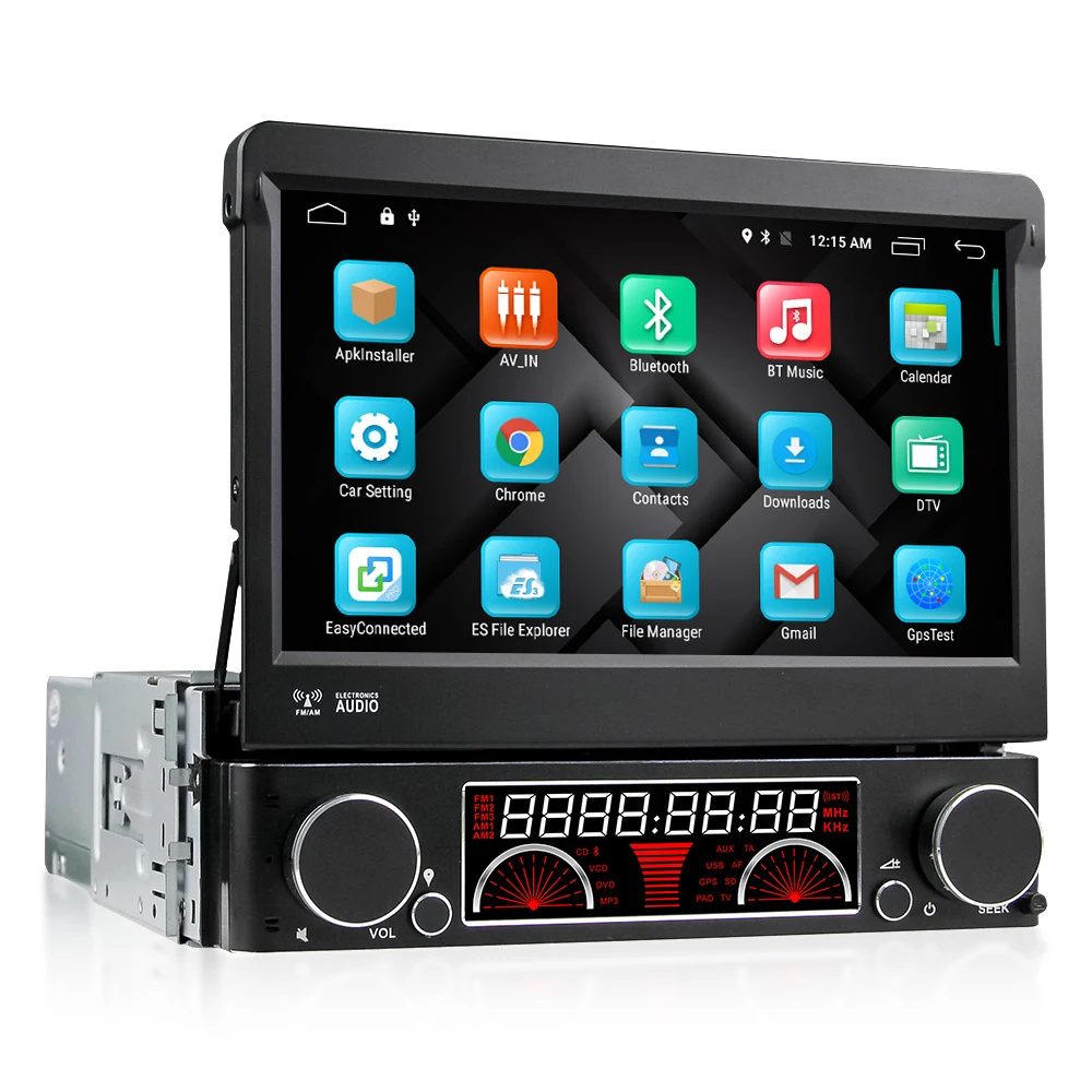 Excellent Euanvi Quad Core 2G RAM 1 Din Android 6.0 Car DVD Player Radio Stereo Universal with GPS Navi Bluetooth Multimedia System 4G 2