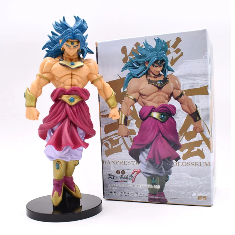 Новое поступление Dragon Ball Z Супер Saiyan Broly полная мощность ПВХ фигурка игрушка Коллекционная модель Отличный подарок на день рождения Рождество - Цвет: broli with box