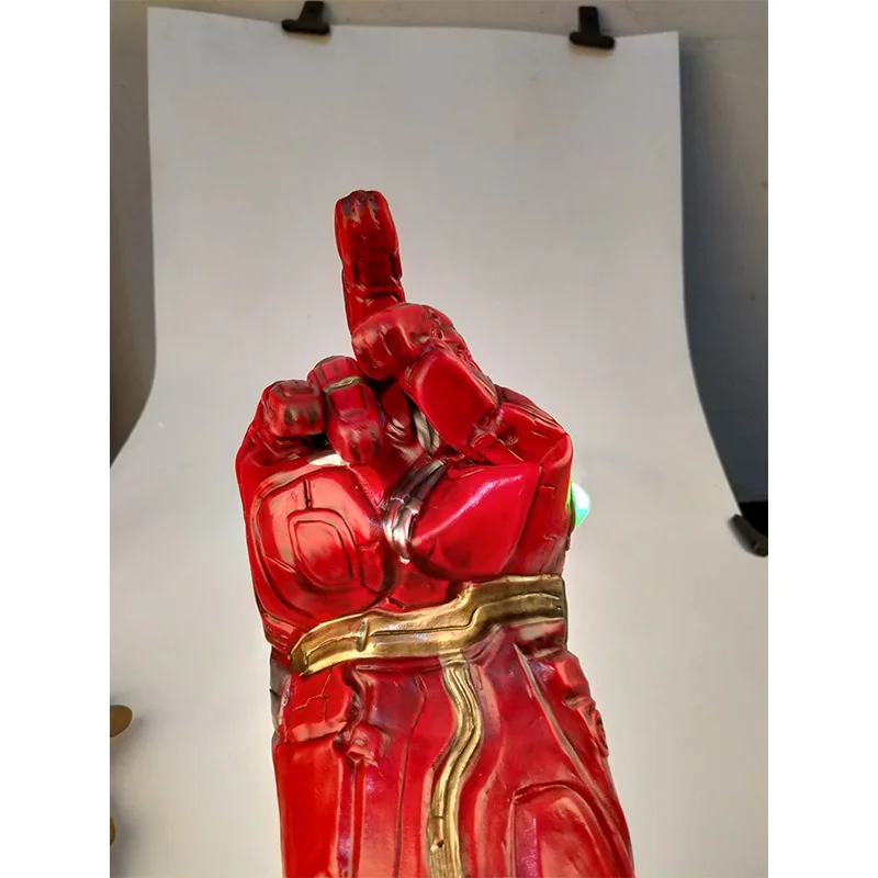 Мстители 4 Endgame Thanos латексные перчатки светодиодный Железный человек