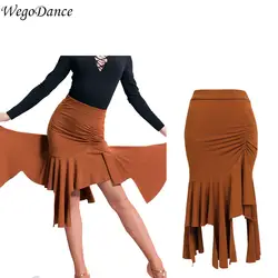 Новая женская юбка для латинских танцев, юбка для похудения, юбка для латинских танцев, бесплатная доставка
