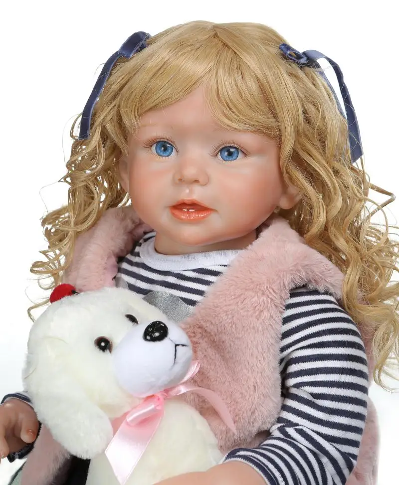 70 см, большие, ручной работы, Реалистичная кукла для новорожденного малыша, модная Кукла, рождественский подарок, настоящее прикосновение, кукла для новорожденной девочки