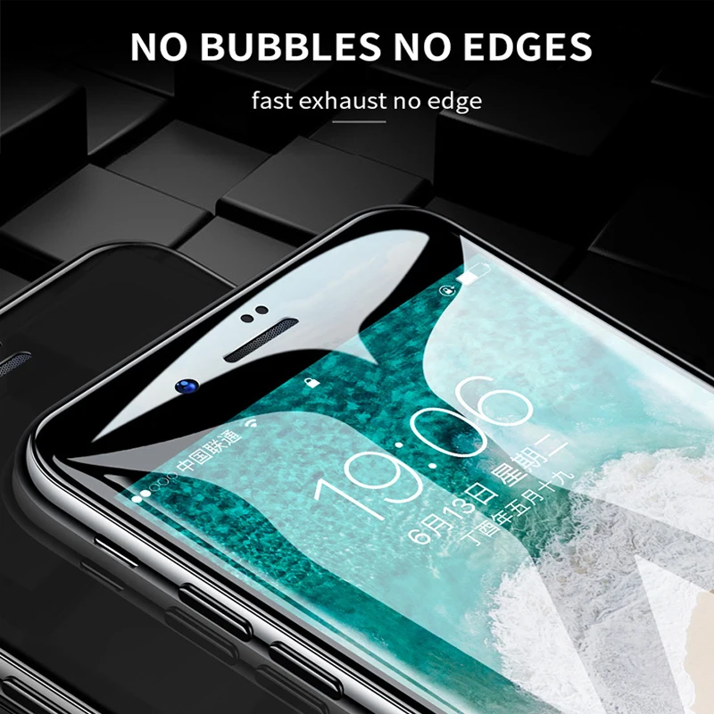 HICUTE Schutz Glas für iPhone x screen protector iPhone x xr xs max Gehärtetem Glas auf iPhone x xs