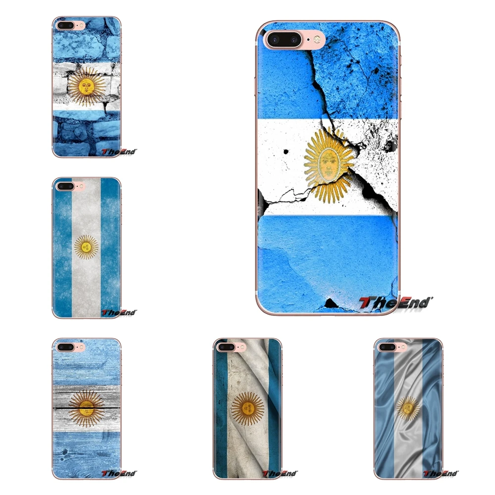 Retro Argentina National Flag For Xiaomi Mi3 Samsung A10 A30 A40 A50 A60 A70 Galaxy S2 Note 2 Grand Core Prime Soft Housing Case |
