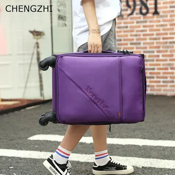 

CHENGZHI Ultralight Oxford 20inch rolling luggage trolley universal wheel 24inch boarding case 28inch men women travel suitcase