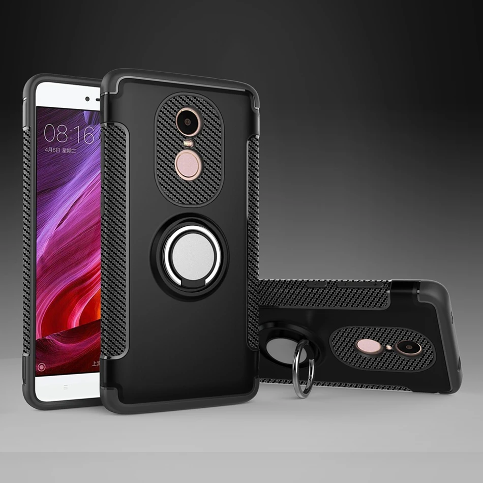 Fitted Case for Xiaomi Redmi Note 4X Magnetic Car Holder Case Finger Ring Stand Cover for Xiaomi Redmi 5 4X 4A Note 5 Pro Coque (12)