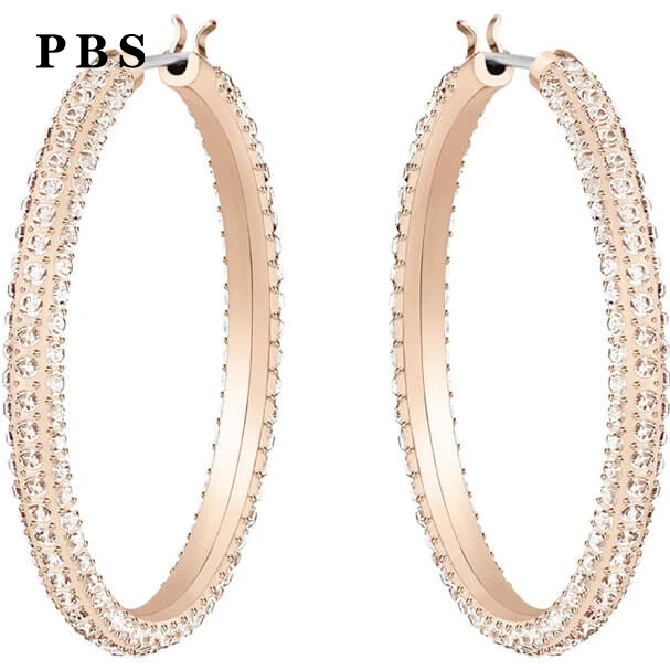 

PBS Original Copy High Quality 1:1 Exquisite Large Earrings With Rose Gold Plating Logo Logo Free Wholesale Manufacturers