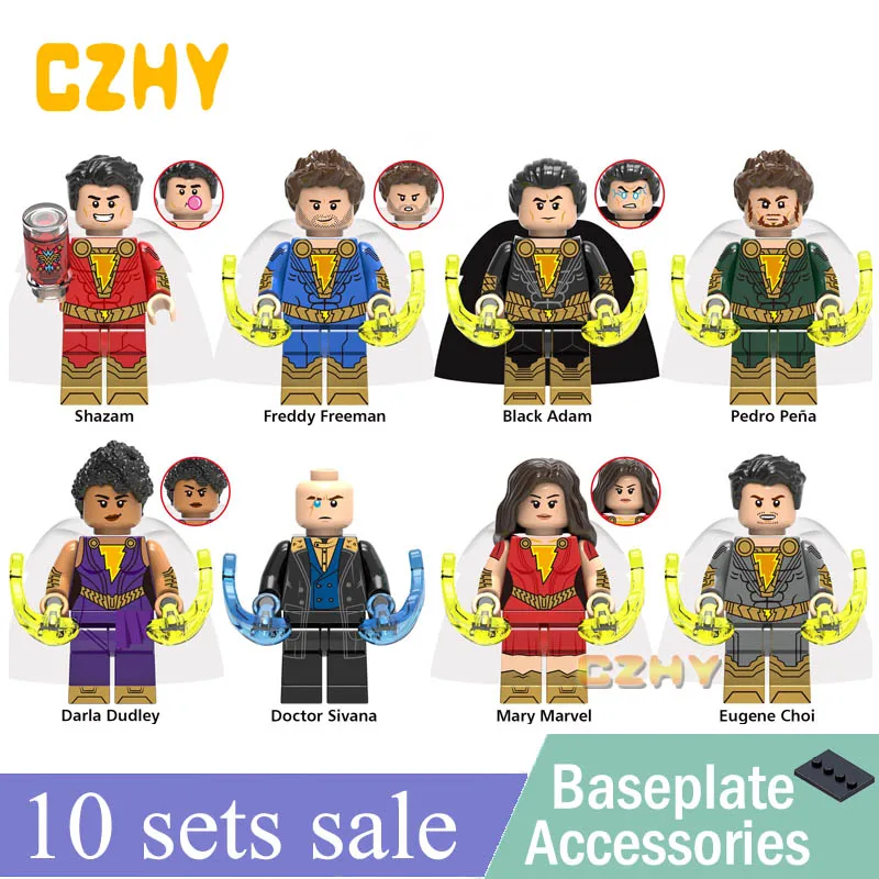 

Wholesales Building Blocks Flash Black Adam Lobo Firestorm DC Constantine Super Heroes Bricks Toys for Children X0247