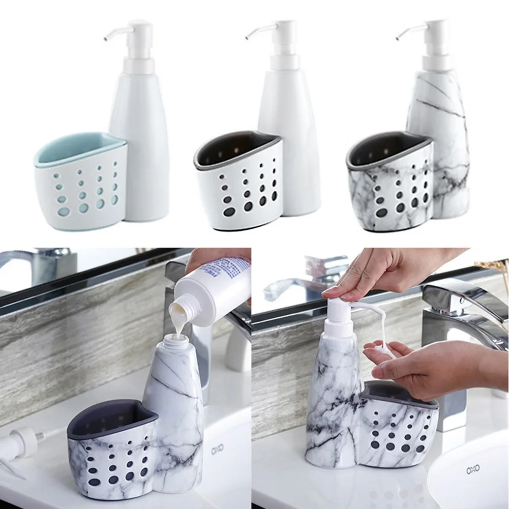 

Refill Sink Organizer Soap Dispenser Non Slip Kitchen Pump Storage Decorative ABS Home Practical Bathroom Bottle Space Saving
