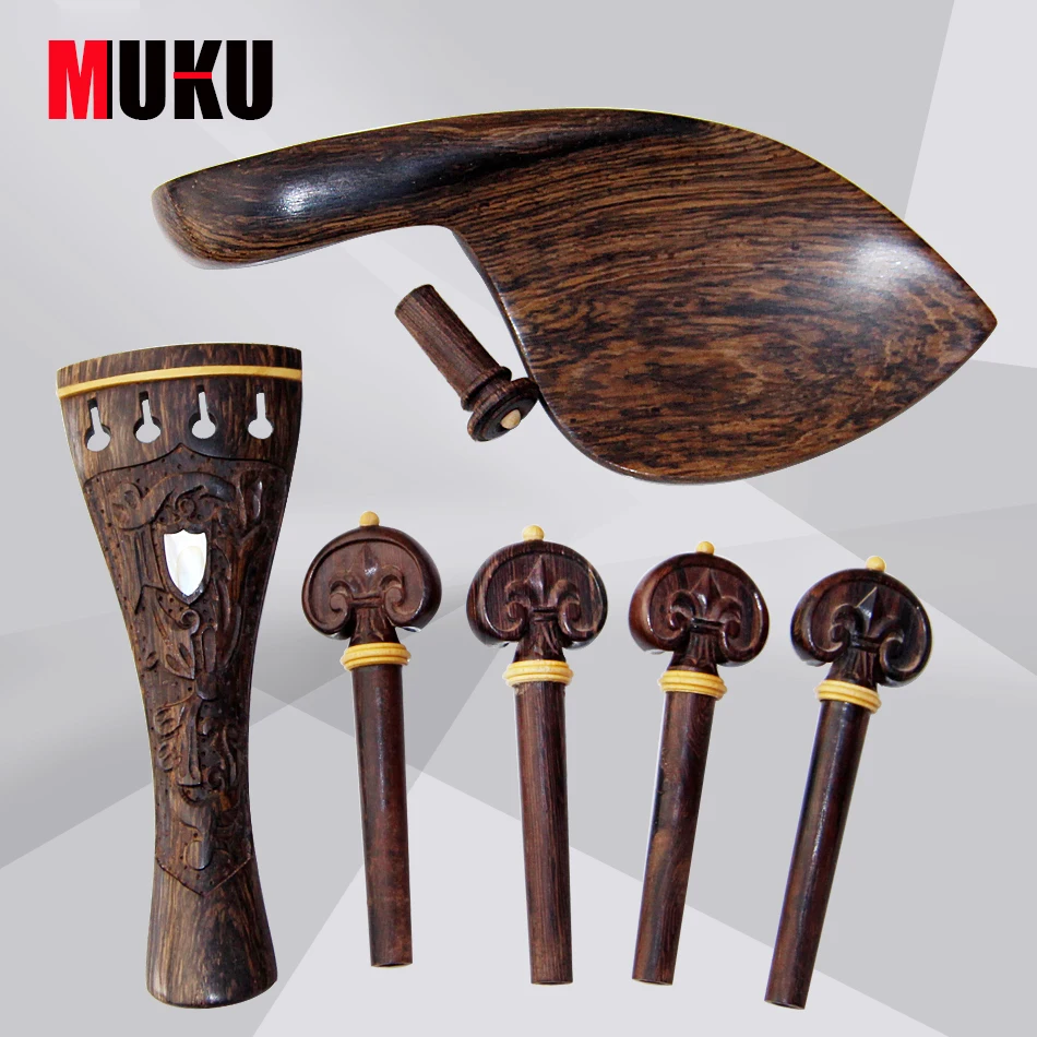 

violin Part 4/4 horns wood gorgeous patterns carved polished high-grade violin accessories / set