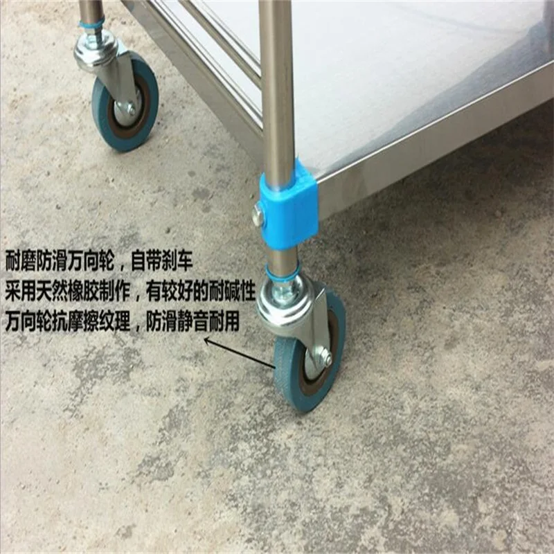 77*45*86.5cm Multi-purpose Aluminum alloy Three layers plate collection trolley Restaurant service trolley dining trolley