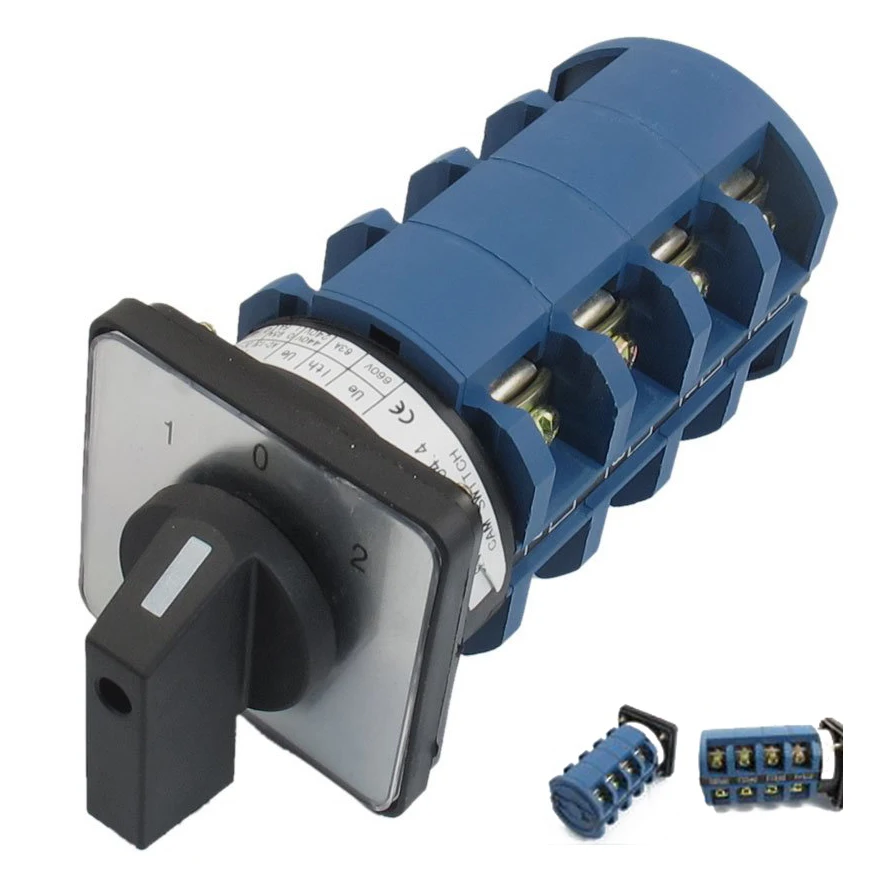 

KSOL AC 660V 63A 3 Positions 4NO+4NO Rotary Selector Cam Changeover Switch