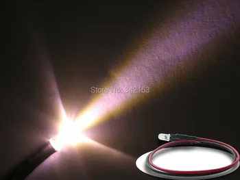

200pcs 5mm Round Top Warm White Prewired Led Pre-Wired resistors LED Light Lamp Bulb Cable DC12V