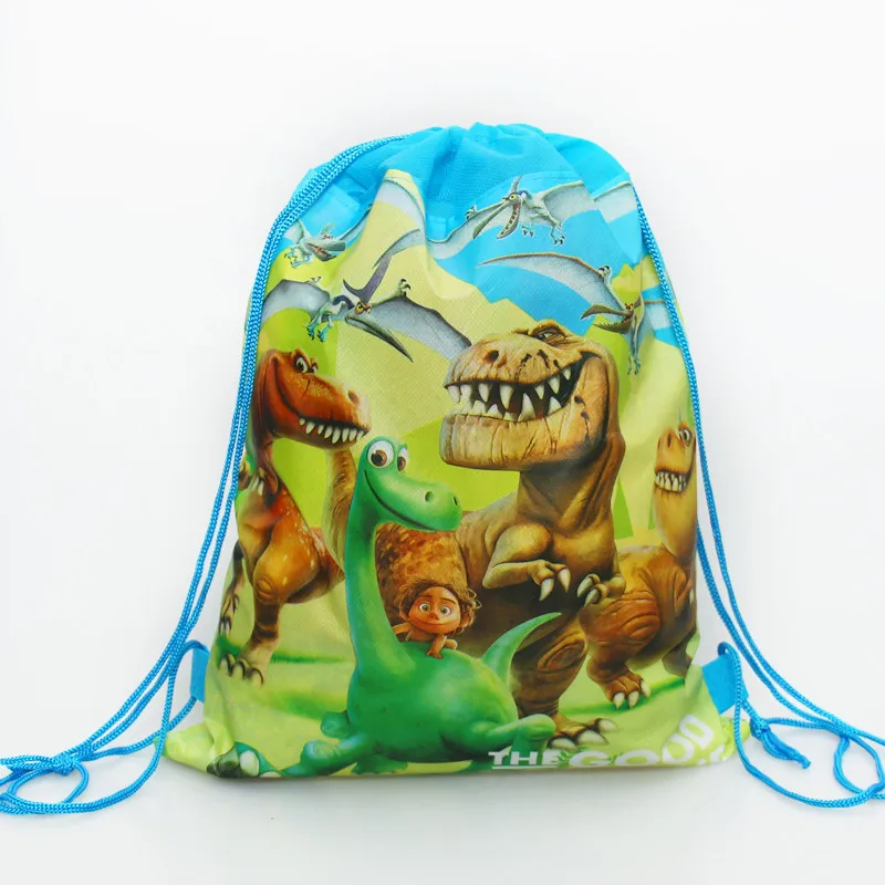 

Birthday Events Party Good Dinosaur Theme Decoration Mochila Happy Baby Shower Backpack Kids Favors Drawstring Gifts Bags 1PCS
