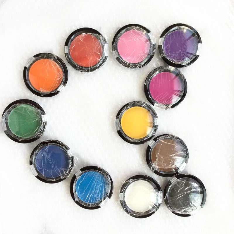 HARMONY 12 MIX Colors Non-toxic Temporary Hair Dye Powder Care Styling Hair Chalk Set Soft Pastels Salon Hair Color Tools Kit