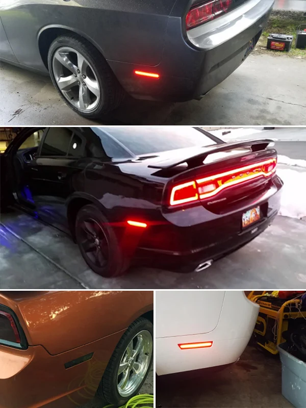 IJDM автомобиля 36-SMD Красный 12 V для 2008- Dodge Challenger, для 2011- Dodge Зарядное устройство задняя сторона Габаритные фары w красный светодиодный свет