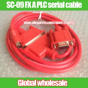 Cable de descarga de datos de programación PLC SC09 / SC-09 FX A, cable de serie PLC para Mitsubishi FX0S / FX1S / FX0N / FX1N / FX2N / 3U