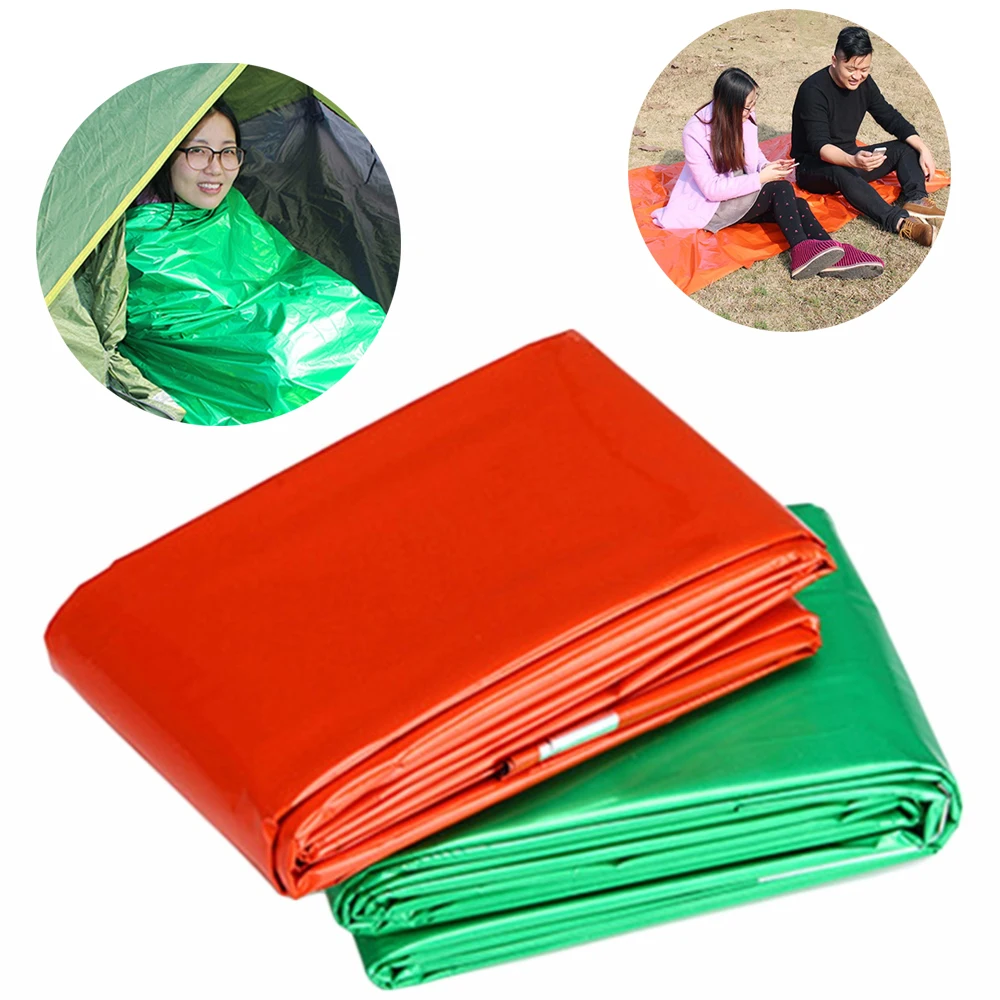 210*130 EDC Camping Reusable First Aid Emergency Blanket Rescue Curtain