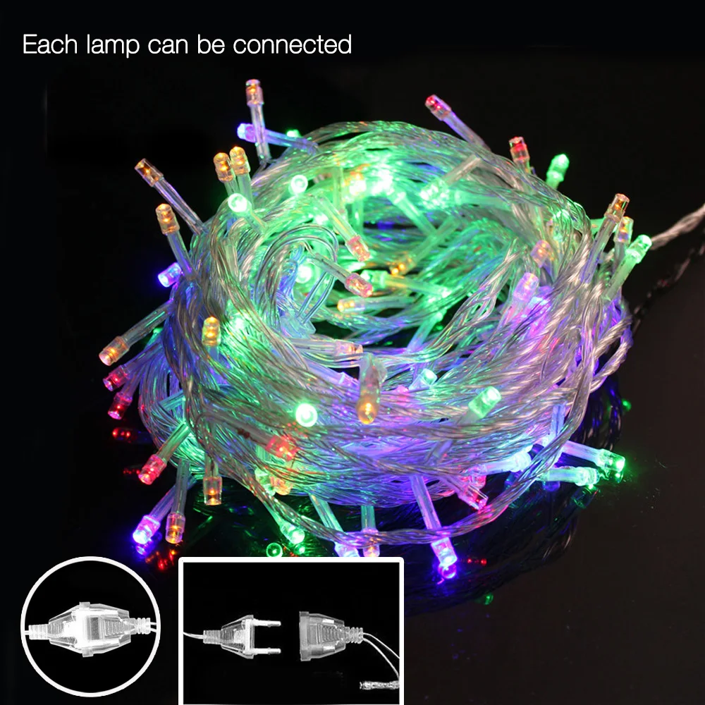 Специальная яркая светодиодная гирлянда с теплым белым/RGB 10 м 50 светодиодов |
