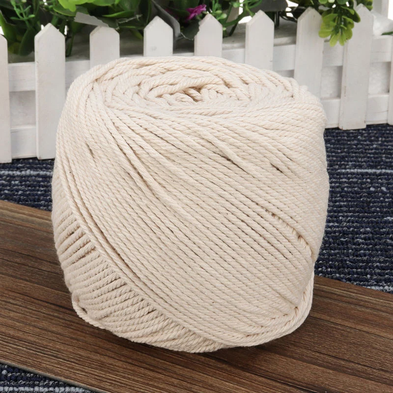 

1/1.5/2/2.5/3/4/5/6/8/10mm Durable Natural Beige White Macrame Cotton Twisted Cord Rope DIY Home Textile Accessories Craft