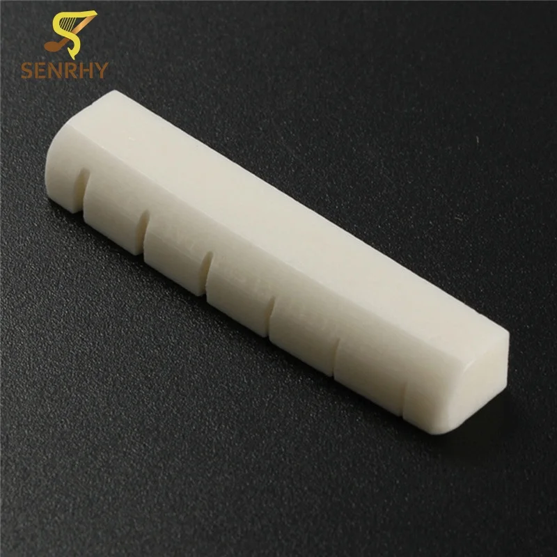1Pcs Buffalo Bone Ivory Upper Nut Saddle For Acoustic font b Guitar b font Replacement Spare