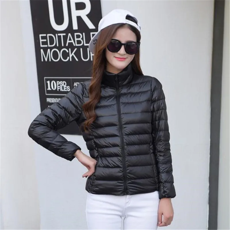 Женский Зимний короткий пуховик с подкладкой из белой утки 2016|jacket outerwear|jacket