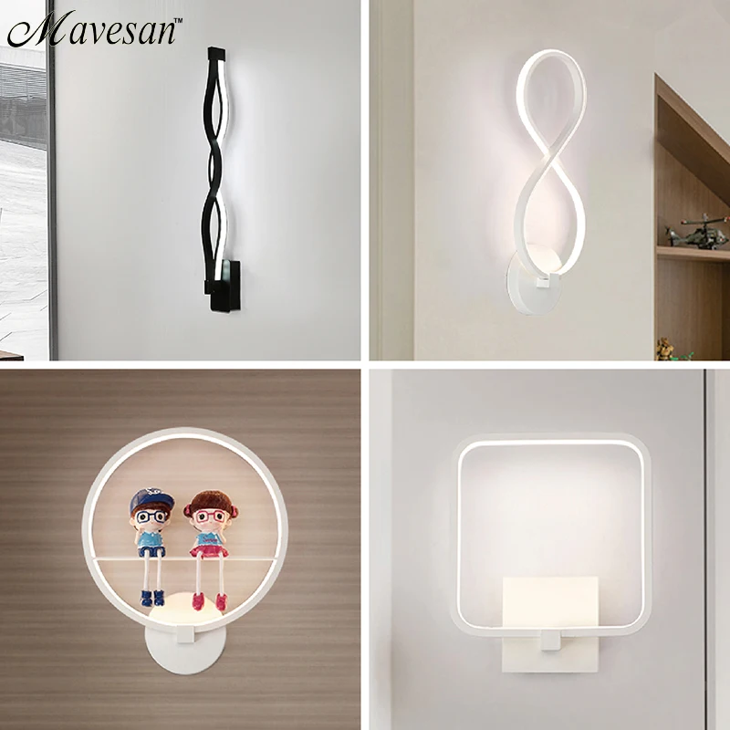

Modern LED Wall Lamps For Bathroom Bedroom Sconce lights Indoor Lighting Lamp AC85-265V LED Wall Light Indoor Lighting