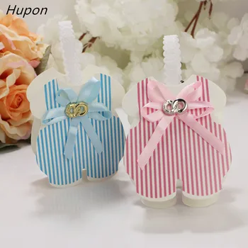 

24Pcs Baby Clothes Gift Boxes Paper Candy Bags Wedding Birthday Party Decorations Kids Favor Box With Handle BabyShower Supplies