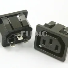 10 шт. AC 250 V 10A IEC 320 C13 гнездовая штепсельная розетка зажим типа адаптера