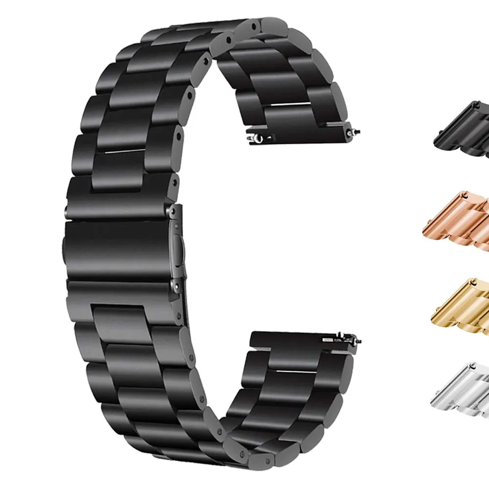 Ремешок из нержавеющей стали для SAMSUNG GEAR S3 S2 быстросъемный штифт 18 мм 22 20 24