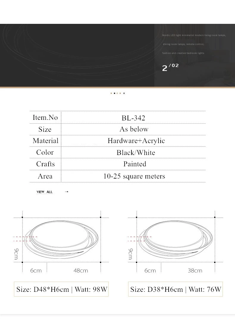 modern led chandelier ceiling lamp 11
