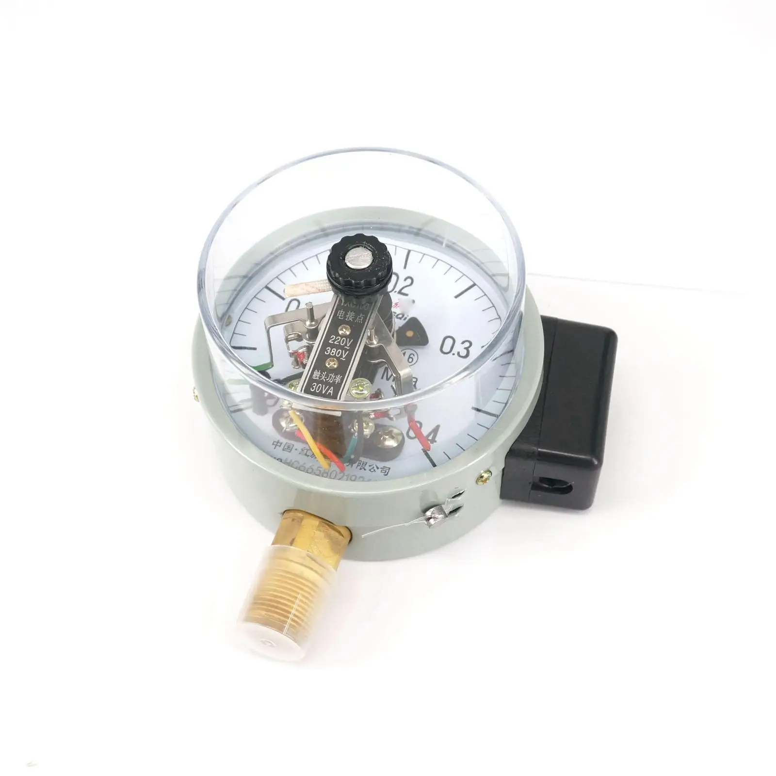 0-0.4Mpa YXC Dial Diameter 100mm Magnetic Auxiliary Electric Contact Pressure Gauge Radial Mount Pneumatic Parts | Обустройство дома