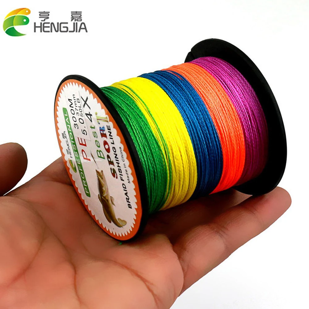 

New Brand 1pc Fishing Line 300M 330Yards Super Strong Multi-color 4X Multifilament PE Braided Wire 15LB to 80LB HJ124