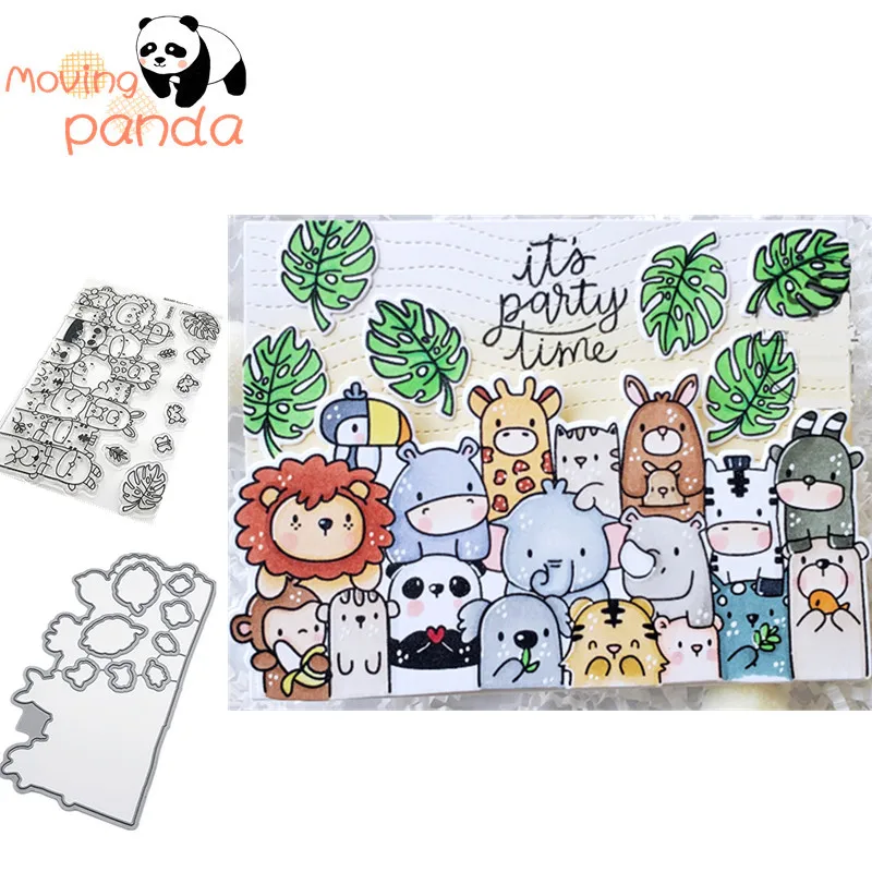 

moving panda JC391 SUMMER SPLASH Metal Cutting Dies and stamps DIY Scrapbook paper craft album card punch knife art cutter die