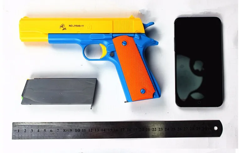 Шт. 1 шт. классические m1911 игрушки Mauser пистолет детские игрушки пистолеты мягкая пуля пистолет пластиковый револьвер дети весело уличная