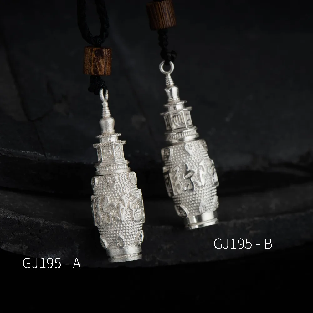 925 Sterling silver Namo Amitabha Mantra Pendant Necklace with Shurangama inside | Украшения и аксессуары