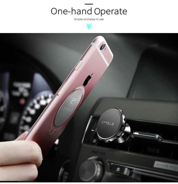 Universal-Smartphone-Halter Magnet Alu