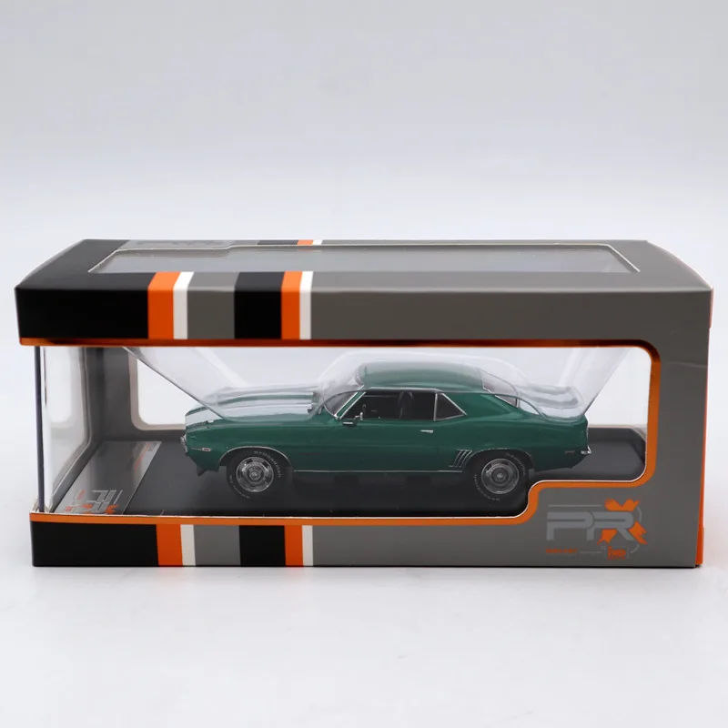 Премиум X 1:43 Chevrolet Camaro RS 1969 зеленый металлик PRD549 литые модели Ограниченная Коллекция