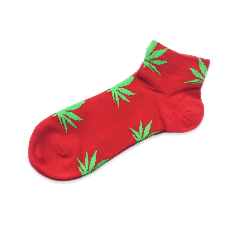 Носки с листьями конопли носки для скейтборда с кленовыми листьями креативные хлопковые носки для скейтборда - Цвет: HYFY-8
