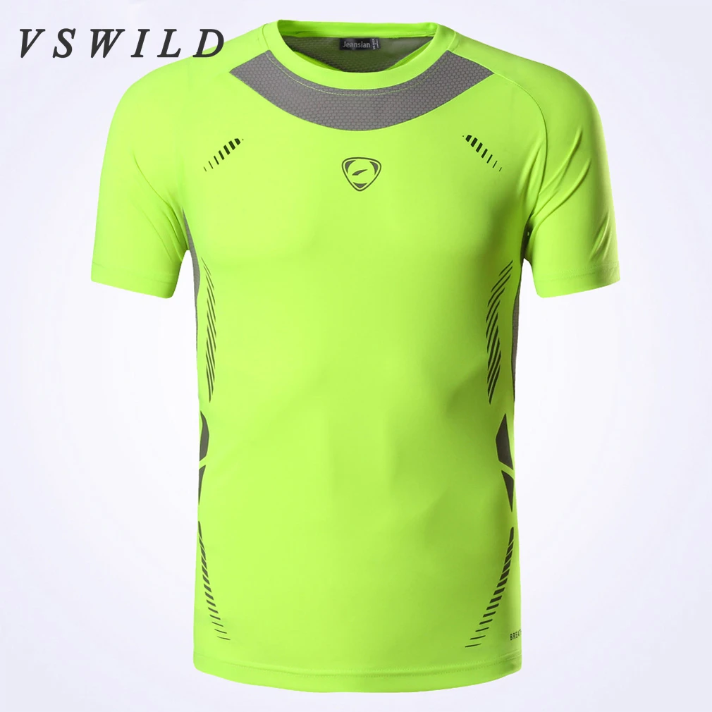 Men TShirt Hiking Outdoor Summer Running Shirts Training Sports Camping