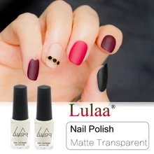 Lulaa новейший 6 мл волшебный супер матовый лак для ногтей прозрачные ногти искусство Лак для ногтей матовое масло для ногтей лак для ногтей матовый верхний слой