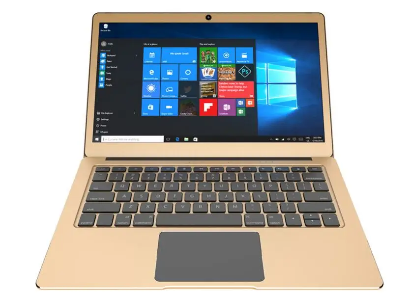 Золотой ноутбук Apollo 14 дюймов Windows10 версия Intel Celeron N3450 четырехъядерный 1,1 ГГц Bluetooth 6 ГБ DDR3 64 Гб EMMC мини-ноутбук