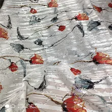 Шелковая шифоновая ткань с блестками шифоновая ткань с принтом мягкая ткань для печати шифоновое платье Блузка skite свадебная ткань DIY